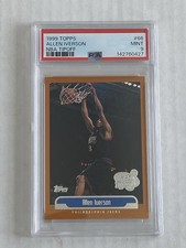 1999 Topps NBA Tip-off Allen Iverson Psa 9