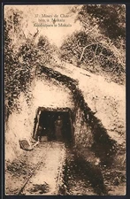 CPA Makala, Mines de Chabon, Koolmijnen Belg. Congo Wert 45 Centimes 