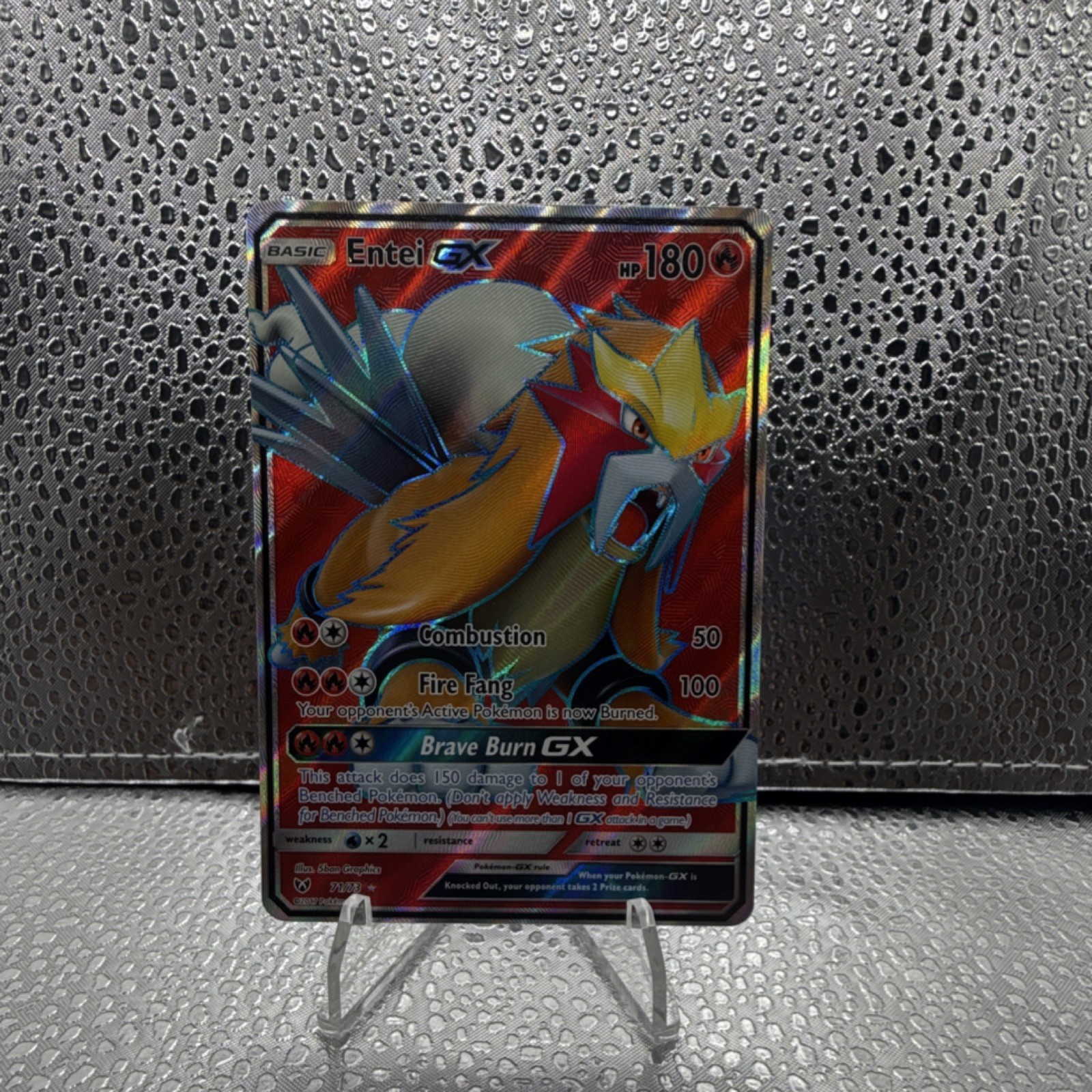 The Pokémon Company Entei GX 71/73 Shining Legends FA Holo UR EN