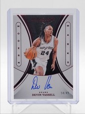 DEVIN VASSELL 2024-25 IMMACULATE MODERN MARKS AUTOGRAPH RED AUTO /49 Q5692