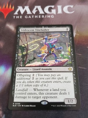 Mtg. Iridescent Vinelasher. Bloomburrow. Pack Fresh 