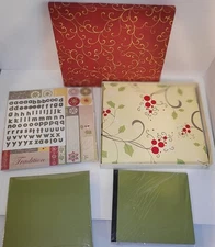S. E. I. 12x12 Scrapbook Christmas Kit w FREE 8x8 Album & Pages NIB Minor Damage