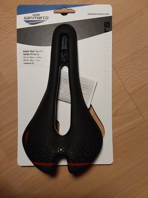 SELLE SAN MARCO Aspide Short Carbon FX Short Open-Fit, schwarz S3 139 x 250, OVP