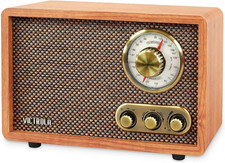 Victrola Willow   Retro Wood Bluetooth Radio with Built-In Speakers: Elegant  V