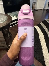 Owala FreeSip So Eggstra Limited Edition Shimmery Purple Water Bottle New