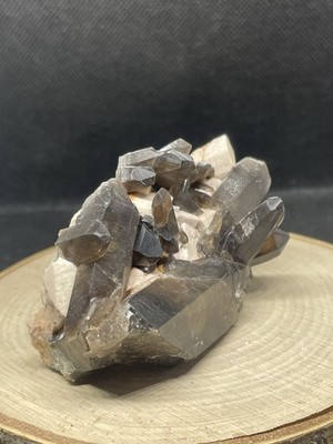  ️ Pikes Peak Smoky Quartz Cluster with Microcline Matrix