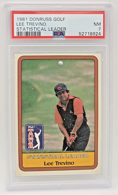 #ad #ad 1981 Donruss Golf Lee Trevino Statistical Leader PSA NM 7 $14.99