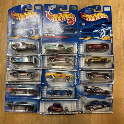Hot Wheels Lot of 15 Branded Cars 2000 - 2009 - Hot Wheels .com Cars #5 - Image 1 of 4