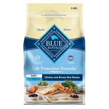 Puppy Dry Dog Food Chicken Brown Rice Recipe 5 lb Bag for Immune Support