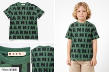 Marni Sweatshirt Youth 10Y Crewneck Tshirt All Over Print Designer Top