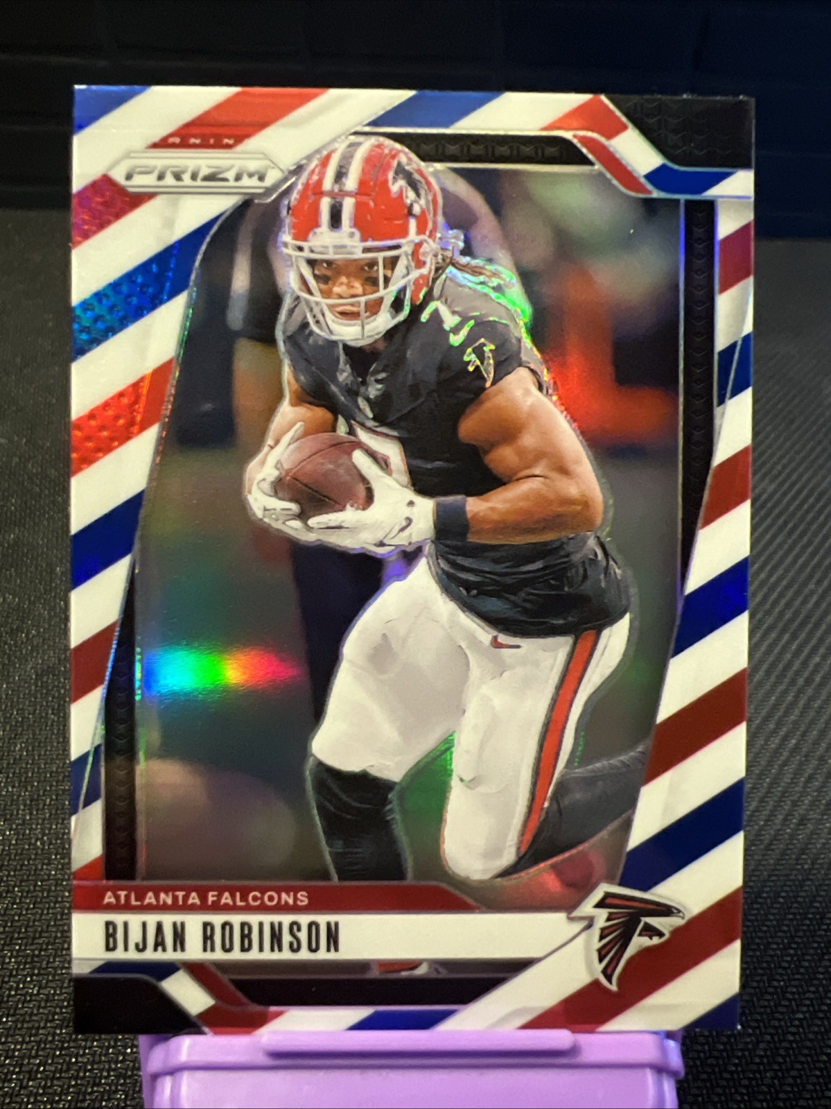 2024 Panini Prizm - Bijan Robinson #11 Red White & Blue Prizm Falcons