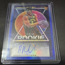 Andrew Nembhard: Panini Recon Rookie Recon Signatures Blue Autograph /49 Pacers