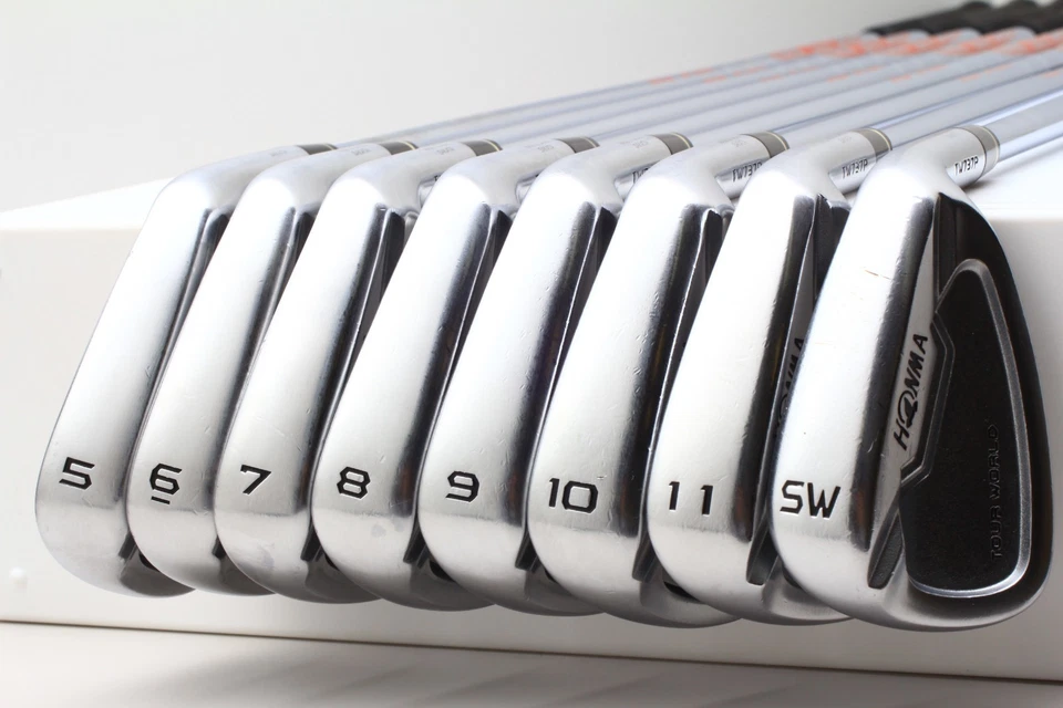 8Pcs HONMA TOUR WORLD TW737P Iron set 5-6-7-8-9-10-11-SW Stiff Flex TOUR 120 RH - Image 3 of 4