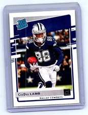 2020 Panini Donruss CEEDEE LAMB Rated Rookie Base Card #306 Dallas Cowboys bx5a. rookie card picture