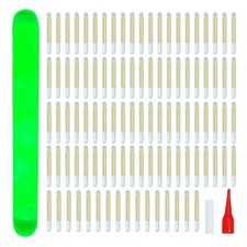 100 PCS Glow Sticks Night Fishing HighBrightness Green Light Floats Alarms