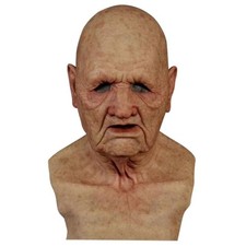 Halloween Realistic Old Man Masks Latex Cosplay Party Full Face Mask Headgear UK