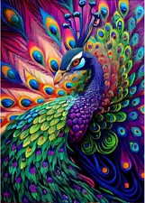 30x40cm Peacock Diamond Painting Kit for Home Decor