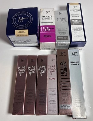 IT COSMETICS BROW POWER Mascara Lip Serum Pillow Cream Assorted Serums 10 Pieces