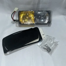 TOMAR RECT-37HS-CA Waterproof  Halogen/ Strobe Light Clear/Amber 