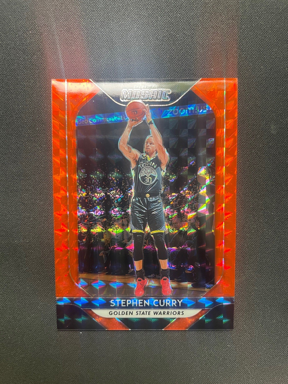 2018 Panini Prizm Mosaic Orange Stephen Curry #90 /99