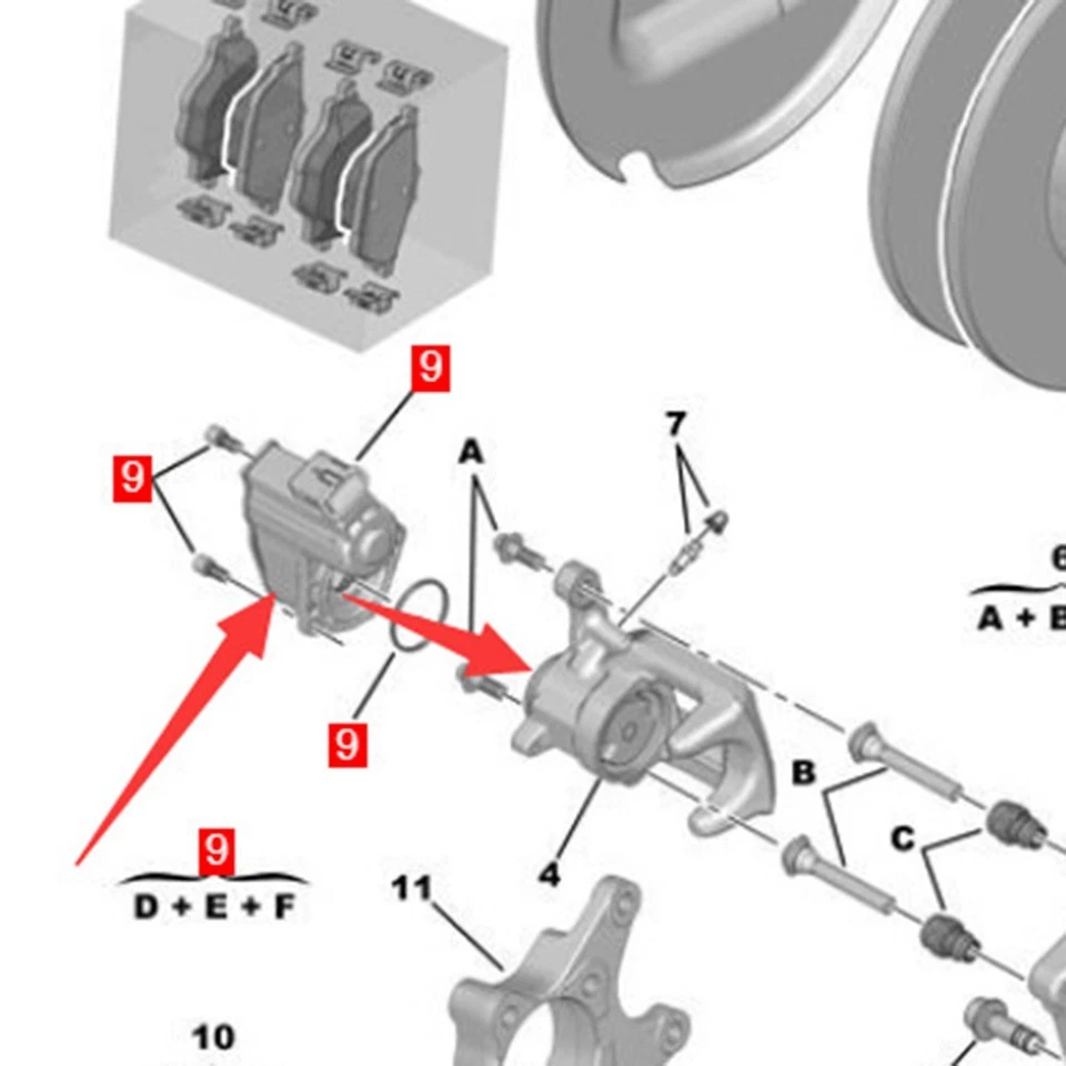 Electric Parking Brake Actuator Suitable For Berlingo For 308 And For Vauxhall - Image 2 of 4