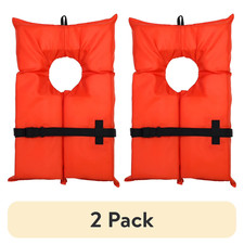 2 pack Ozark Trail Unisex Adult Type II PFD Life Jacket with Adjustable Belt i