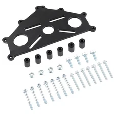 Engine Safe Stand Adapter Plate Compatible with Chevy LS LT Engines Black Black