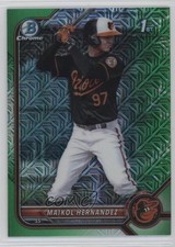 2022 Bowman Chrome Mega Box Green Mojo Refractor 40/99 Maikol Hernandez 06qf