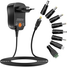 Netzteil 12W Universal 3V 5V 9V 12V AC/DC 1A Adapter 8 DC Stecker
