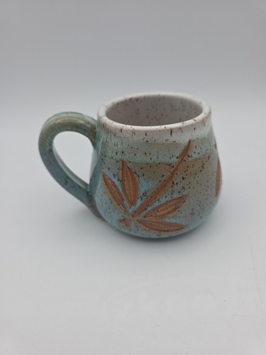 Molly Winton Dragonfly ceramica gres blu verde PNW maculato artigianale tazza tazza - Foto 15 di 15