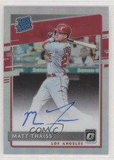 2020 Donruss Optic Rated Rookie Signatures Holo Prizm Matt Thaiss Auto 7s2