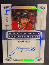 2025-26 Artifacts Marian Hossa Esteemed Endorsements Auto /28 #EE-MH Blackhawks