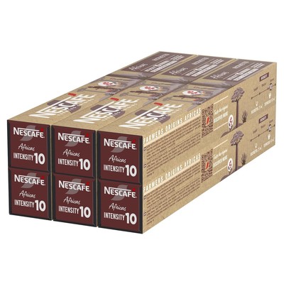 NESCAFÉ Farmers Origins Africas Ristretto für NESPRESSO (8 x 10 Kapseln)