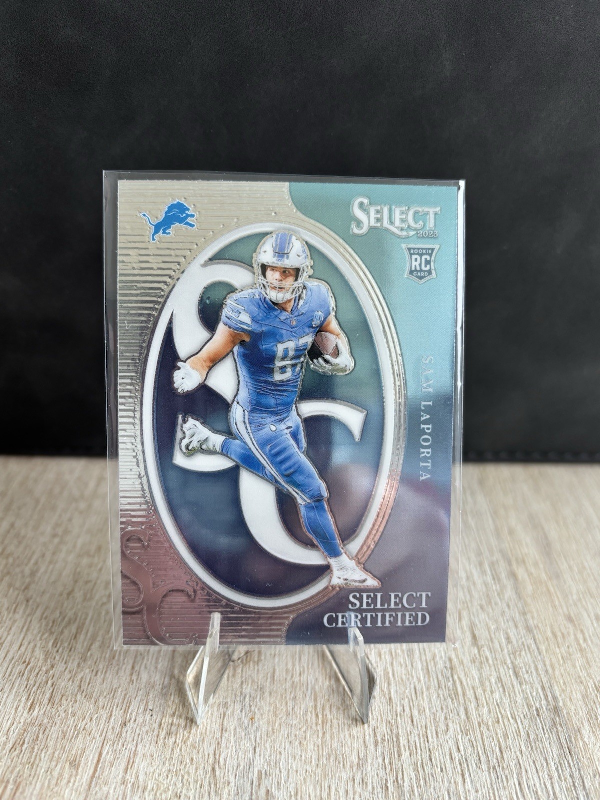 Sam LaPorta Rookie Insert - 2023 Panini Select Certified Rookies (RC) Lions
