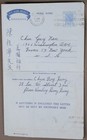 MayfairStamps Hong Kong 1955 to Bronx NY Aerogramme cca_08717 — photo 1