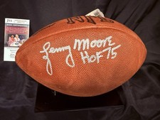 Lenny Moore Autographed Nfl Football JSA Authenticated