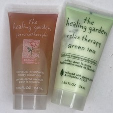 The Healing Garden 2 PACK - Green Tea RELAX Lotion  Jasminetheraphy Body Soap