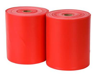 Sup-R Band Latex-Free Exercise Band Twin-Pak 100 Yard (2 -50 Yard Boxes) Red