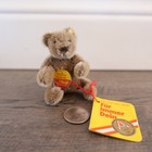 Steiff Teddybar Bear Light Brown Austria 0202/11 Mini 3" w/ Tags
