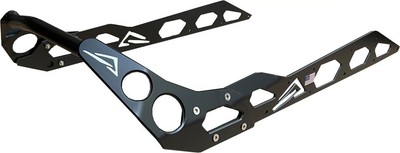 Skinz Protective Gear Hinten Stoßfänger - Flach Schwarz Schneemobil D SDRB600