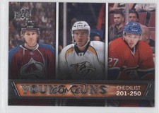 2013 Upper Deck Young Guns Nathan MacKinnon Alex Galchenyuk Seth Jones #250 vk3