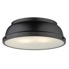 Golden Lighting - Two Light Flush Mount - Flush Mount - Duncan - 2 Light Flush