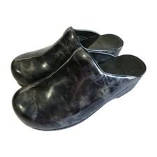 Dansko Patent Leather Clogs EUR 40 US 9.5 Marbled Slip On Shoes Nursing comfort