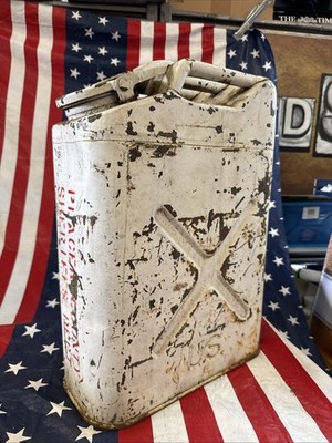 1950 American Placer County Sheriff s Dept Metal Jerry Can For Water