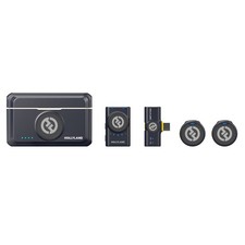 Hollyland LARK M2 Mini Combo 2-Person Wireless Mic System, Shine Charcoal