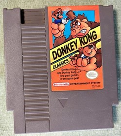 Donkey Kong Classics NES Game & Bitbox Case w/Repro Art Tested/Working