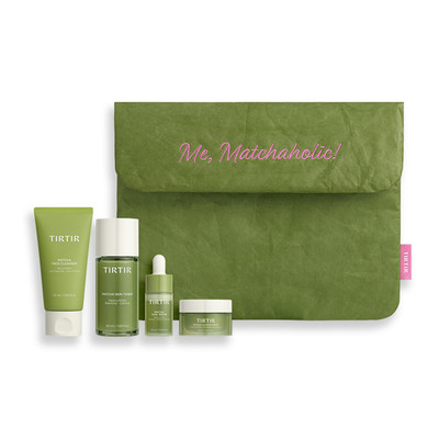 TIRTIR Matcha Holic Set Cleanser Toner Serum Cream Travel Kit K-Beauty