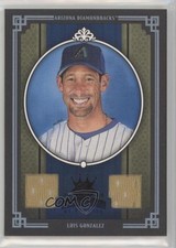 2005 Donruss Diamond Kings Black Framed Materials 10/10 Luis Gonzalez #17 01ck