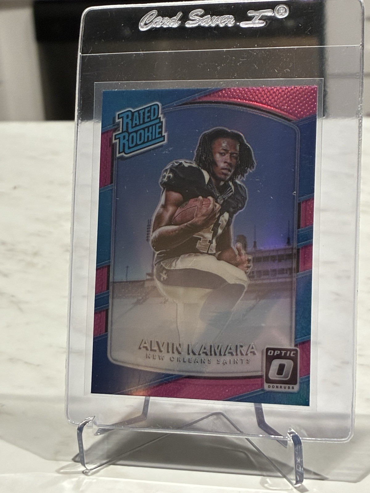 2017 Donruss Optic - Rated Rookie Alvin Kamara #199 Pink Prizm (RC)