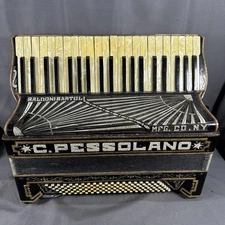 Vintage Baldoni Bartoli Accordion In Case Looks Rough But Plays Read Description